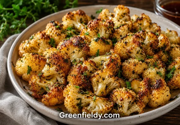 Herb and Maple Roasted Cauliflower